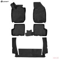 Коврики 3D салона для Lada (ВАЗ) Largus (2021-2025) 7 мест, 5 шт. № ELEMENT3DA0N1217210k