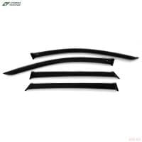 Дефлекторы окон для Hyundai Tucson (2021-2025) с хромированным молдингом № H27621CR