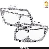 Защита фар шелкография серебро для Toyota Land Cruiser 200 (2008-2011) № 2010020702738