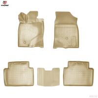 Коврики салона 3D для Honda Civic X (2016-2021) бежевые № NPA11-C30-135-B