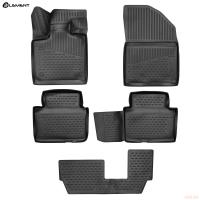 Коврики 3D салона для EXEED VX (2021-2025) 5 шт. № ELEMENT3DAN0020210k