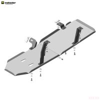 Защита топливного бака для Dodge Ram 1500 (2018-2025) (100 литров) № 32905