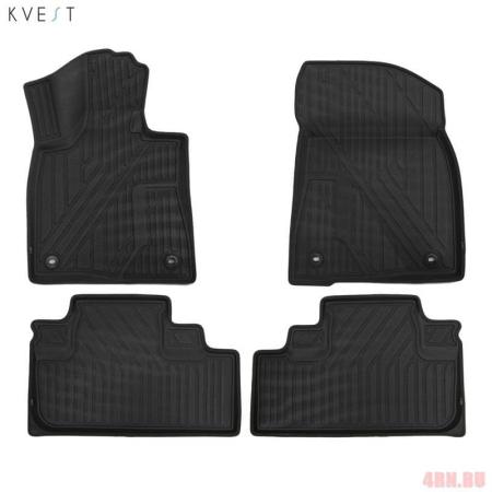 Коврики в салон 3D Kvest для Lexus RX (2015-2022) серые № KVESTLEX00001Kg1