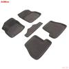 Коврики салона 3D текстильные для Ford Focus 3 АКПП (2011-2015) серые № 84780
