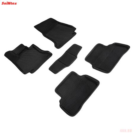 Коврики салона Eva 3D "соты" для Mercedes C-Сlass (W205) (2014-2025) № 95453