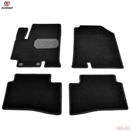 Коврики салона Norplast текстильные для Kia Rio (2017-2023) № NPA10-VTe430-504