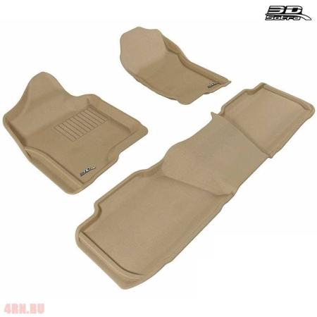 Коврики салона Sotra Liner 3D Lux бежевые для Chevrolet Tahoe (2011-2014) № ST 74-00467