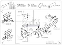 Фаркоп Galia для SsangYong Rexton (2006-2012) № S109A