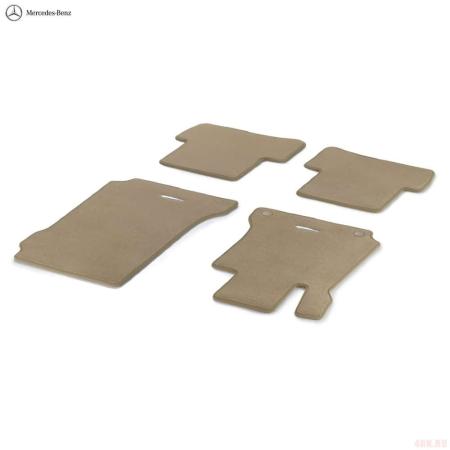 Коврики салона текстильные оригинальные для Mercedes S-Class (W221) (2005-2013) Long бежевые № B66294236