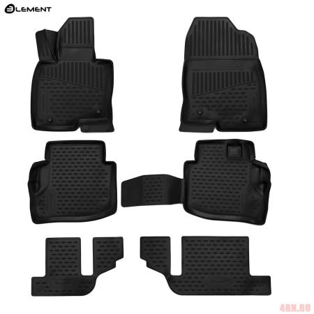 Коврики в салон 3D Element для Mazda CX-9 (2017-2025) 6 шт. № ELEMENT3D3331210k