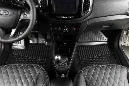 Коврики салона Element 3D для Lada (ВАЗ) XRAY (2015-2022) с ящиком № ELEMENT3D5238210k