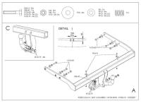 Фаркоп Galia для Volkswagen Sharan 2WD/4WD (1996-2000) № F105A