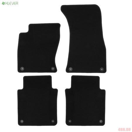 Коврики салона Klever текстильные Econom для Audi A8 Long АКПП (2002-2009) № 01041301200k