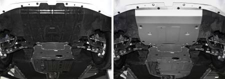 Защита радиатора, двигателя, КПП и раздаточной коробки для BMW X7 (2018-2025) 3 части № K333.0533.1