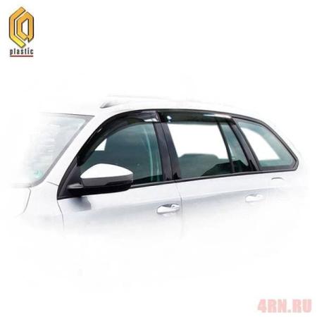 Дефлекторы окон CA Plastic Classic полупрозрачные для Skoda Octavia комби (2013-2020) № 2010030310220