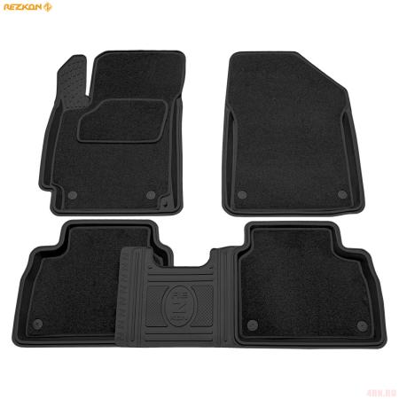 Коврики салона резиновые Transformer для Kia Cerato (2018-2025) № 3021010300