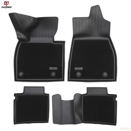 Коврики салона комбинированные для HONGQI HS5 (2019-2025) № NPA11-C302-360-CM