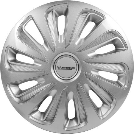 Колпаки колесные MICHELIN 15", "Калибр", серебристые, 4 шт. № 300232