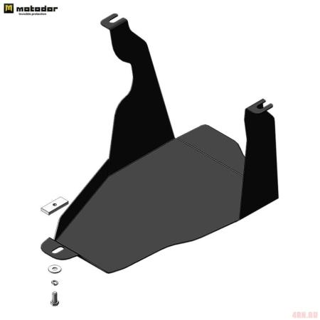 Защита заднего дифференциала для Kia Seltos (2020-2025) № 01040