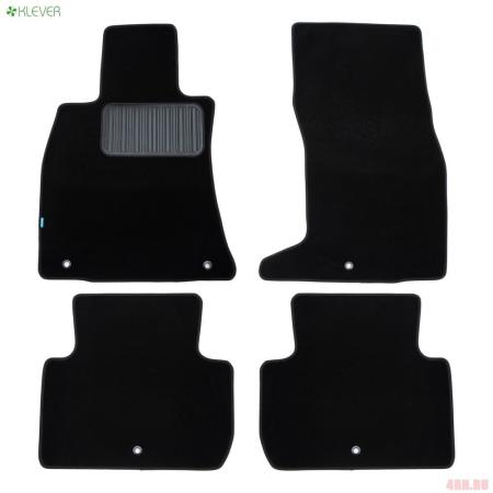 Коврики салона Klever текстильные Premium для Kia Stinger (2018-2023) 4WD № KVR03.025.059.22110kh