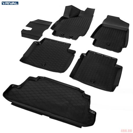 Комплект ковриков салона и багажника для Lada (ВАЗ) 4х4 2121 3дв. (1995-2025) № K16005001-4