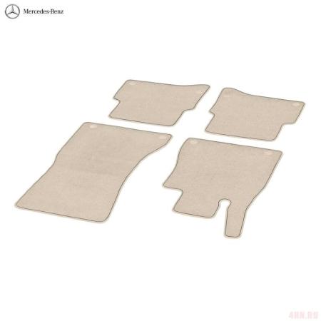 Коврики салона текстильные оригинальные для Mercedes S-Class (W223) (2020-2025) Long бежевые № A22368004067Q18