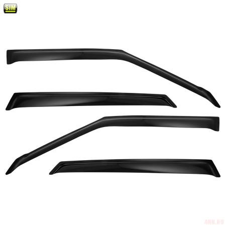 Дефлекторы окон для Kia Soul (2019-2025) № SKISOU1932