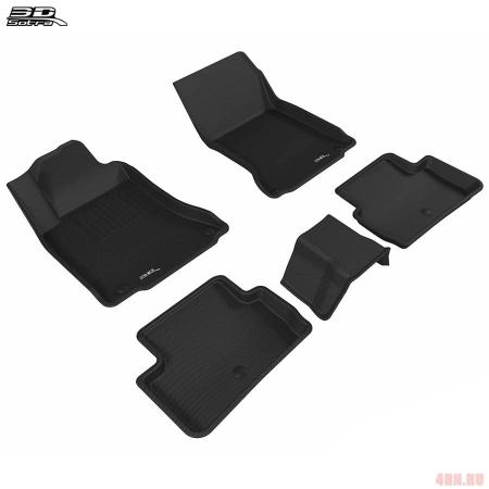 Коврики салона Sotra Liner 3D Lux текстильные для Porsche Cayenne (2018-2025) № ST 74-00687