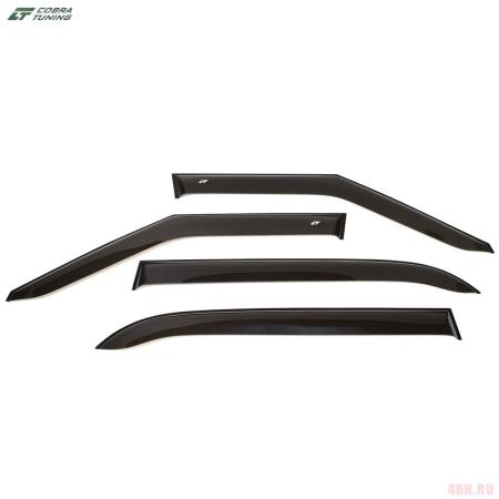 Дефлекторы боковых окон для Hyundai Creta (2021-2025) широкие № HE27721
