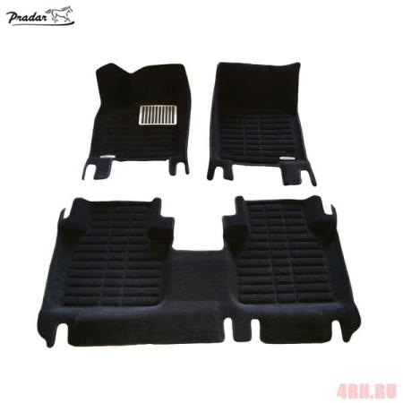 Коврики салона Pradar 3D текстильные для Volkswagen Teramont (2018-2025) № SI 19-00306