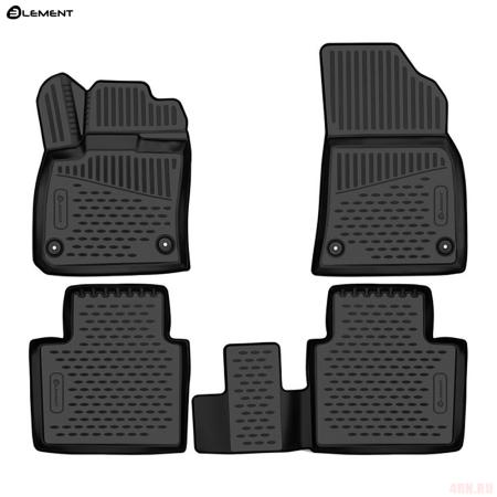 Коврики салона 3D для Geely Monjaro (2022-2025) с черным кантом № KANT.ELEM3DA67450210k.blk