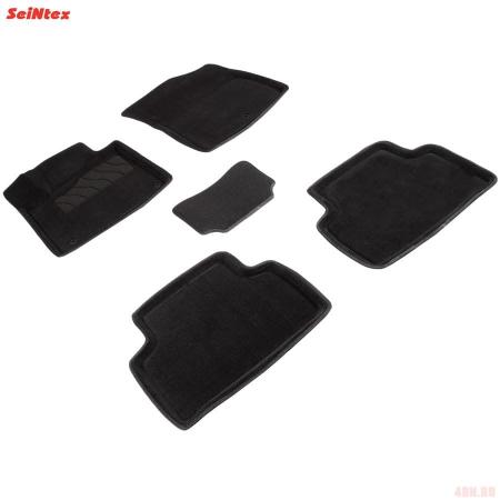 Коврики салона 3D текстильные для Kia Sorento (2020-2025) 5 мест № 95066