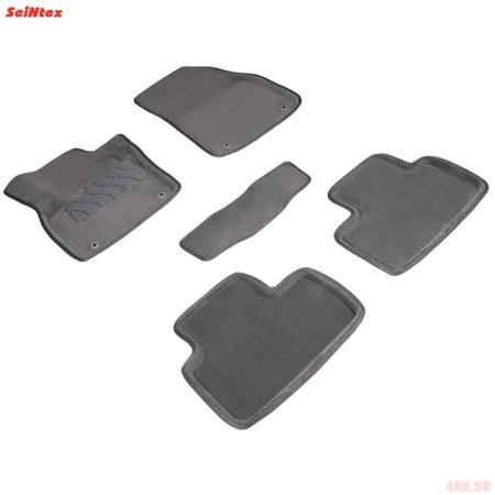 Коврики салона 3D текстильные для Volvo XC40 (2019-2025) серые № 92671