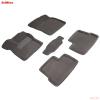 Коврики салона 3D текстильные для Daewoo Nexia (1994-2008) серые № 71714