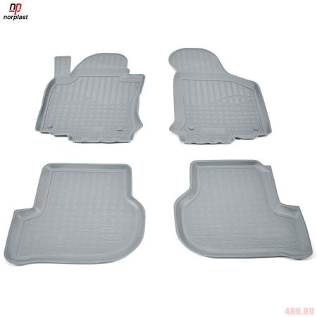 Коврики салона Norplast серые для Skoda Octavia A5 (2004-2013) № NPA10-C81-390-G