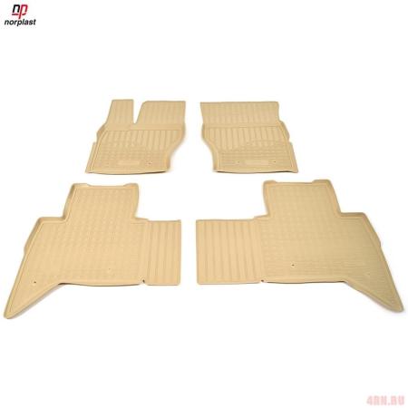 Коврики салона Norplast бежевые для Land Rover Range Rover (2012-2021) № NPA11-C46-500-B