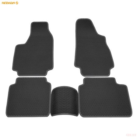 Коврики салона EVA соты резиновые для Lada (ВАЗ) Niva 4х4 (21213/21214) с серым кантом № 9139035102