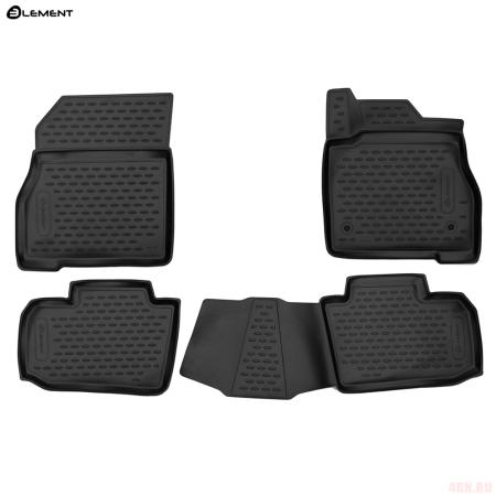 Коврики 3D салона для Nissan Leaf (2017-2025) правый руль № ELEMENT3DA24798210k