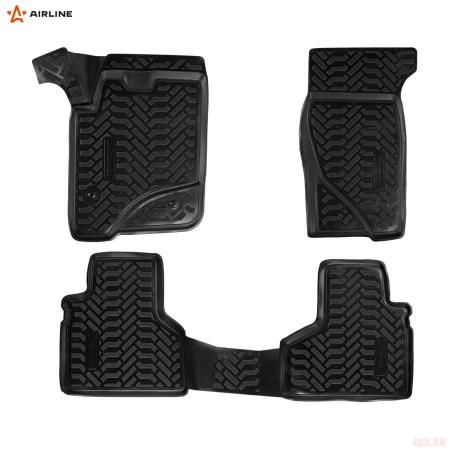 Коврики салона 3D для Chevrolet Niva (2002-2009) с высоким бортом № ACM-PS-01