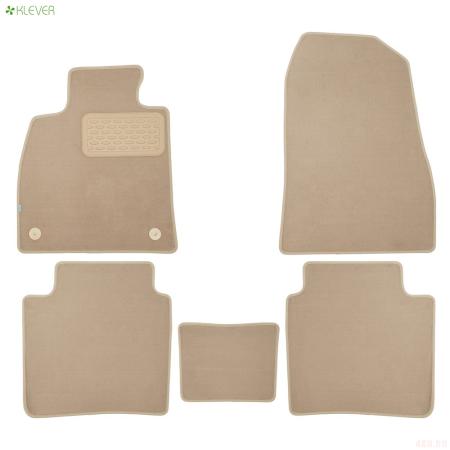 Коврики салона текстильные Premium для Hongqi H5 (2023-2024) 5 шт. бежевые № KLEVER0411600522110kh