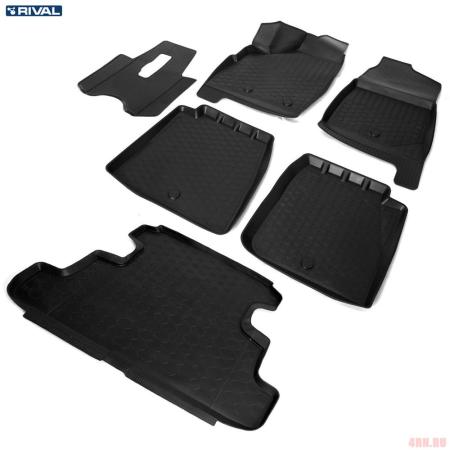 Комплект ковриков салона и багажника для Lada (ВАЗ) 4х4 2131 5дв. (1995-2025) № K16005002-3