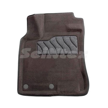 Коврики салона 3D текстильные для Nissan Qashqai (2007-2014) серые № 71730