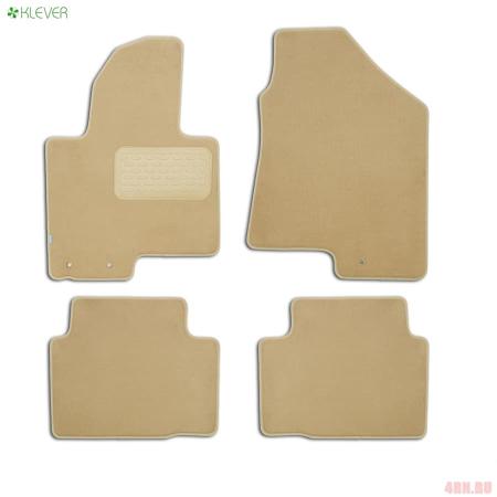 Коврики салона Klever текстильные Premium для Hyundai ix35 (2010-2015) 5 шт. бежевые № KLEVER04203622112kh