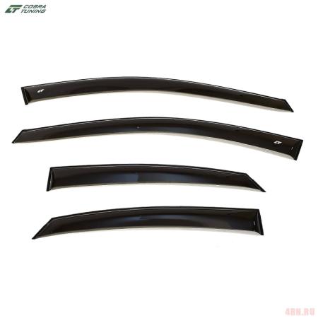 Дефлекторы боковых окон Cobra для Ford Focus 2 седан, хэтчбек 5-дв. (2005-2010) широкие № FE30604