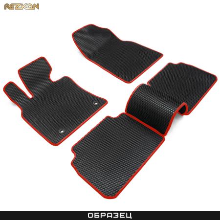 Коврики салона 3D EVA Ромб для Opel Astra H (2004-2014) с красным кантом № 9226010204