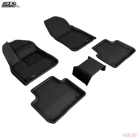 Коврики салона текстильные Liner 3D Kagu TPR для Volkswagen Touareg (2018-2025) № ST 75-00017