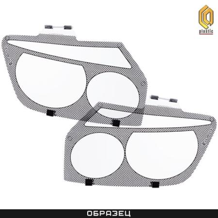 Защита фар шелкография серебро для Toyota Land Cruiser 200 (2008-2011) № 2010020702738