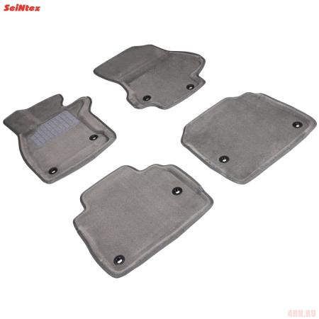 Коврики салона 3D текстильные для Lexus LS500 4WD (2017-2025) серые № 92306