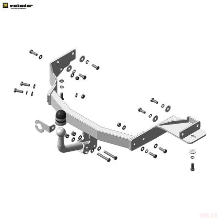 Фаркоп для Kia Sorento (2020-2024) № 91012-A