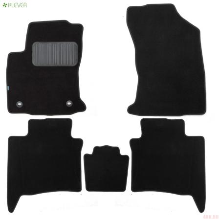 Коврики салона Klever текстильные Premium для Toyota Fortuner (2015-2025) 5 шт. № KVR03.048.104.22110kh